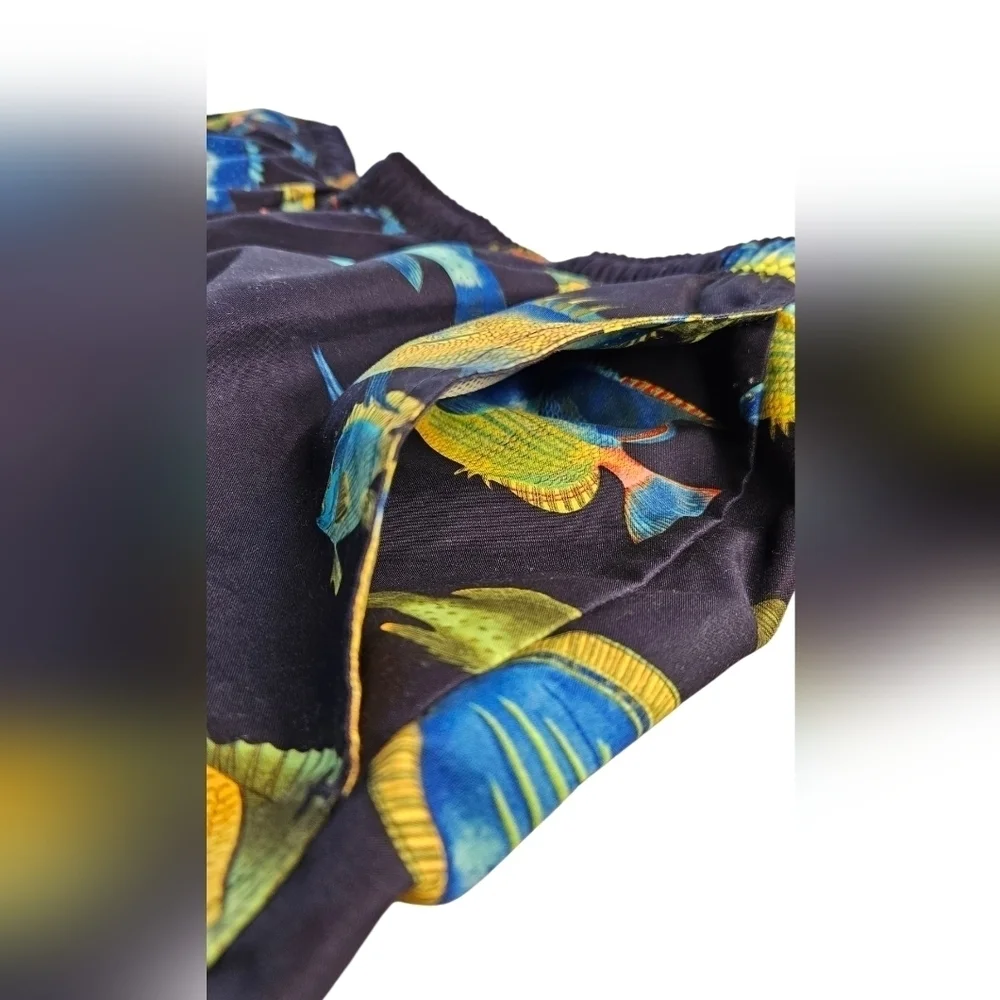 Vintage Men's Nautica Fish (Navy) Swim Trunk Shorts Sz XL